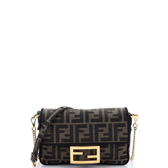 Fendi Baguette NM Bag Zucca Canvas Mini