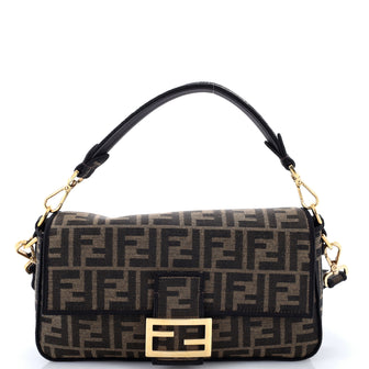 Fendi Baguette NM Bag Zucca Canvas Medium