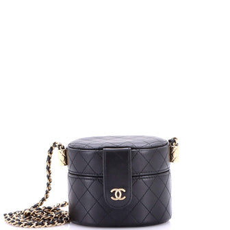 Chanel CC Allure Vanity Case with Chain Quilted Lambskin Mini