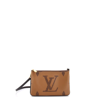 Louis Vuitton Double Zip Pochette Reverse Monogram Giant