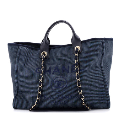 Chanel Deauville Tote Mixed Fibers Medium