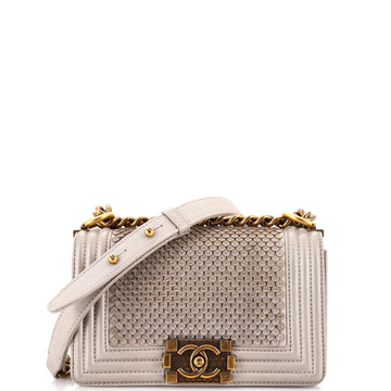 Chanel Boy Flap Bag Scaled Lambskin Small