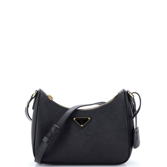 Prada Re-Edition Hobo Saffiano Leather Mini