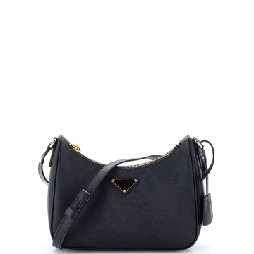 Prada Re-Edition Hobo Saffiano Leather Mini