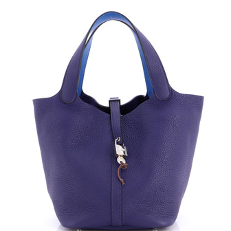 Hermes Eclat Picotin Lock Bag Clemence MM