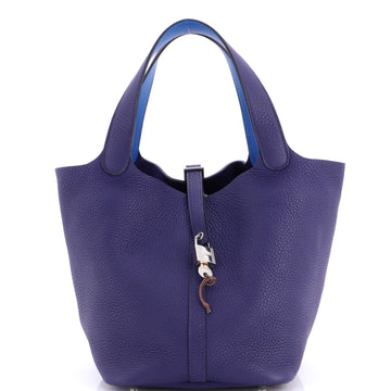 Hermes Eclat Picotin Lock Bag Clemence MM