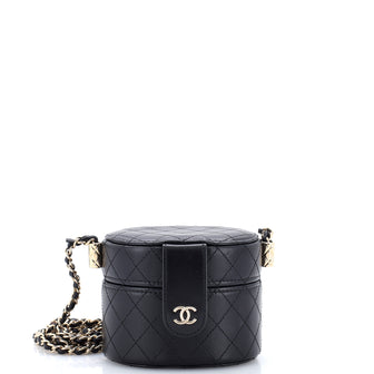 Chanel CC Allure Vanity Case with Chain Quilted Lambskin Mini
