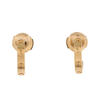 Cartier Love Hoop Earrings 18K Yellow Gold Small