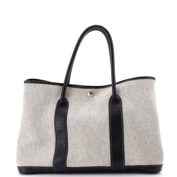 Hermes Garden Party Tote Toile and Leather 36