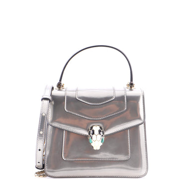Bvlgari Serpenti Top Handle Bag Patent Small