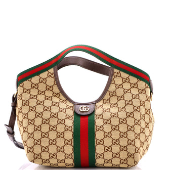 Gucci Giglio Tote GG Canvas Small