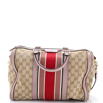 Gucci Vintage Web Boston Bag GG Canvas Medium