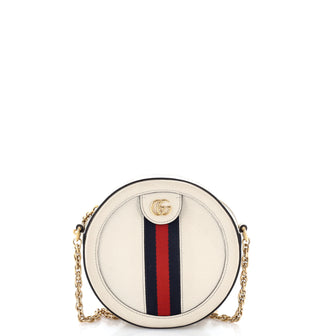 Gucci Ophidia Round Shoulder Bag Leather Mini