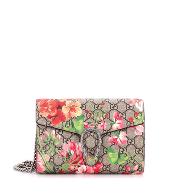 Gucci Dionysus Chain Wallet Blooms Print GG Coated Canvas Small