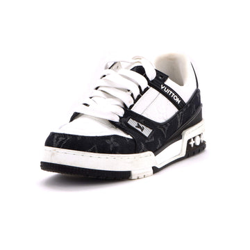 Louis Vuitton Men's LV Trainer Sneakers Monogram Empreinte Leather and Monogram Denim