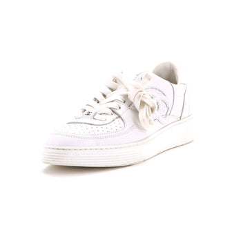 Chanel Women's Logo Low-Top Sneakers Leather