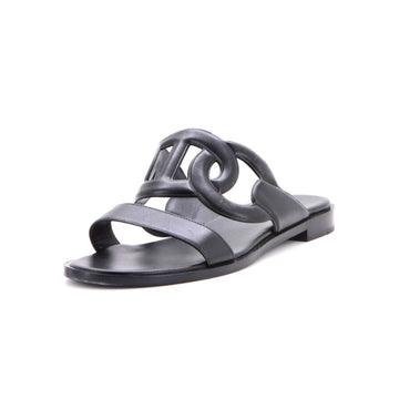 Hermes Women's Lagune Slide Sandals Leather