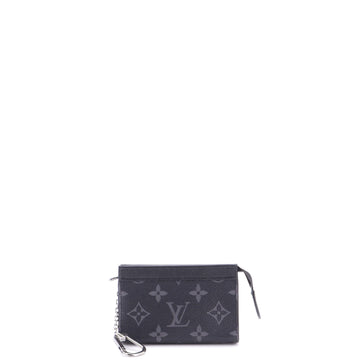 Louis Vuitton Voyage Key Pouch Monogram Eclipse Canvas