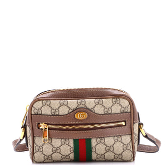 Gucci Ophidia Shoulder Bag GG Coated Canvas Mini