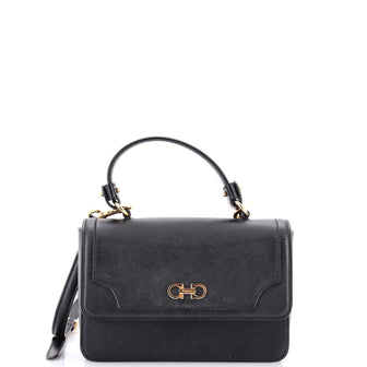 Salvatore Ferragamo Seila Top Handle Bag Leather Small