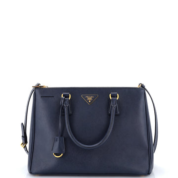 Prada Double Zip Lux Tote Saffiano Leather Medium