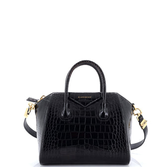 Givenchy Antigona Bag Crocodile Embossed Leather Small
