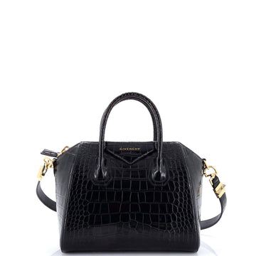 Givenchy Antigona Bag Crocodile Embossed Leather Small