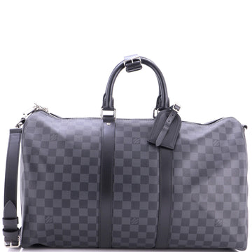 Louis Vuitton Keepall Bandouliere Bag Damier Graphite 45