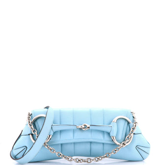 Gucci Horsebit Chain Shoulder Bag Vertical Quilted Leather Medium