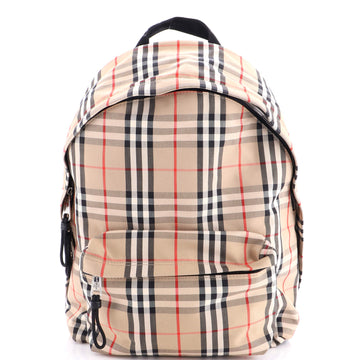 Burberry Jett Backpack Vintage Check Canvas Medium