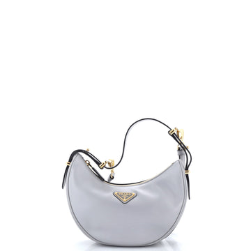 Prada Arque Half Moon Hobo Leather Small