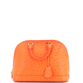 Louis Vuitton Alma Handbag Ostrich PM
