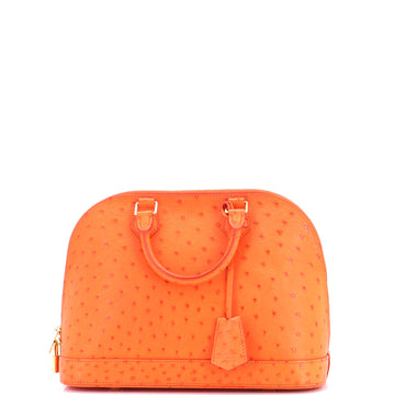 Louis Vuitton Alma Handbag Ostrich PM