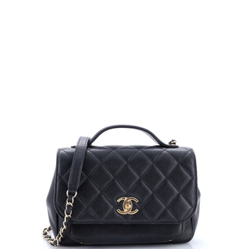 Chanel Business Affinity Flap Bag Quilted Caviar Small