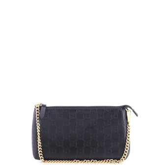 Gucci Chain Wristlet Wallet Guccissima Leather