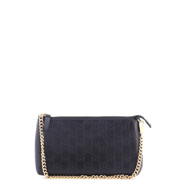 Gucci Chain Wristlet Wallet Guccissima Leather