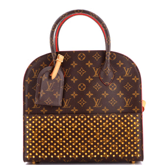 Louis Vuitton x Christian Louboutin Shopping Bag Calf Hair and Monogram Canvas