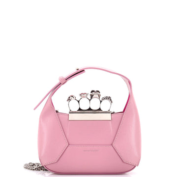 Alexander McQueen Jewelled Hobo Leather Mini