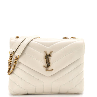 Saint Laurent Loulou Shoulder Bag Matelasse Chevron Leather Small