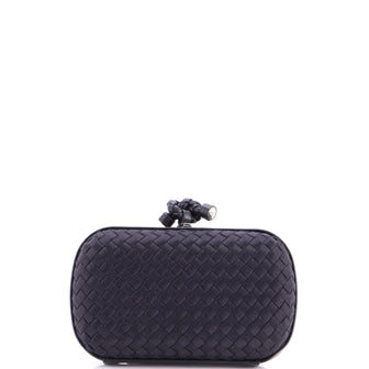 Bottega Veneta Box Knot Clutch Intrecciato Satin Small