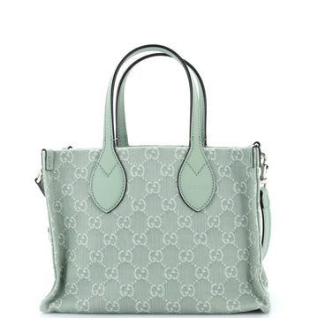 Gucci Ophidia Shopper Tote GG Denim Medium