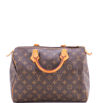 Louis Vuitton Speedy Handbag Monogram Canvas 30