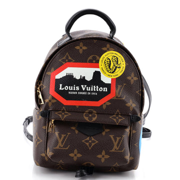 Louis Vuitton Palm Springs Backpack Limited Edition World Tour Monogram Canvas Mini