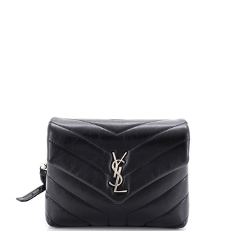 Saint Laurent Loulou Shoulder Bag Matelasse Chevron Leather Toy