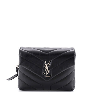 Saint Laurent Loulou Shoulder Bag Matelasse Chevron Leather Toy