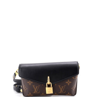 Louis Vuitton Padlock on Strap Handbag Monogram Canvas and Leather