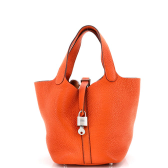 Hermes Picotin Lock Bag Clemence PM