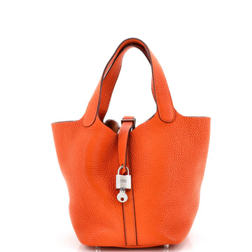 Hermes Picotin Lock Bag Clemence PM