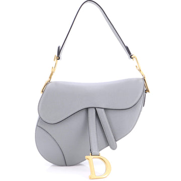 Christian Dior Saddle Handbag Leather Medium
