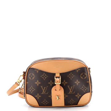 Louis Vuitton Deauville Handbag Monogram Canvas Mini